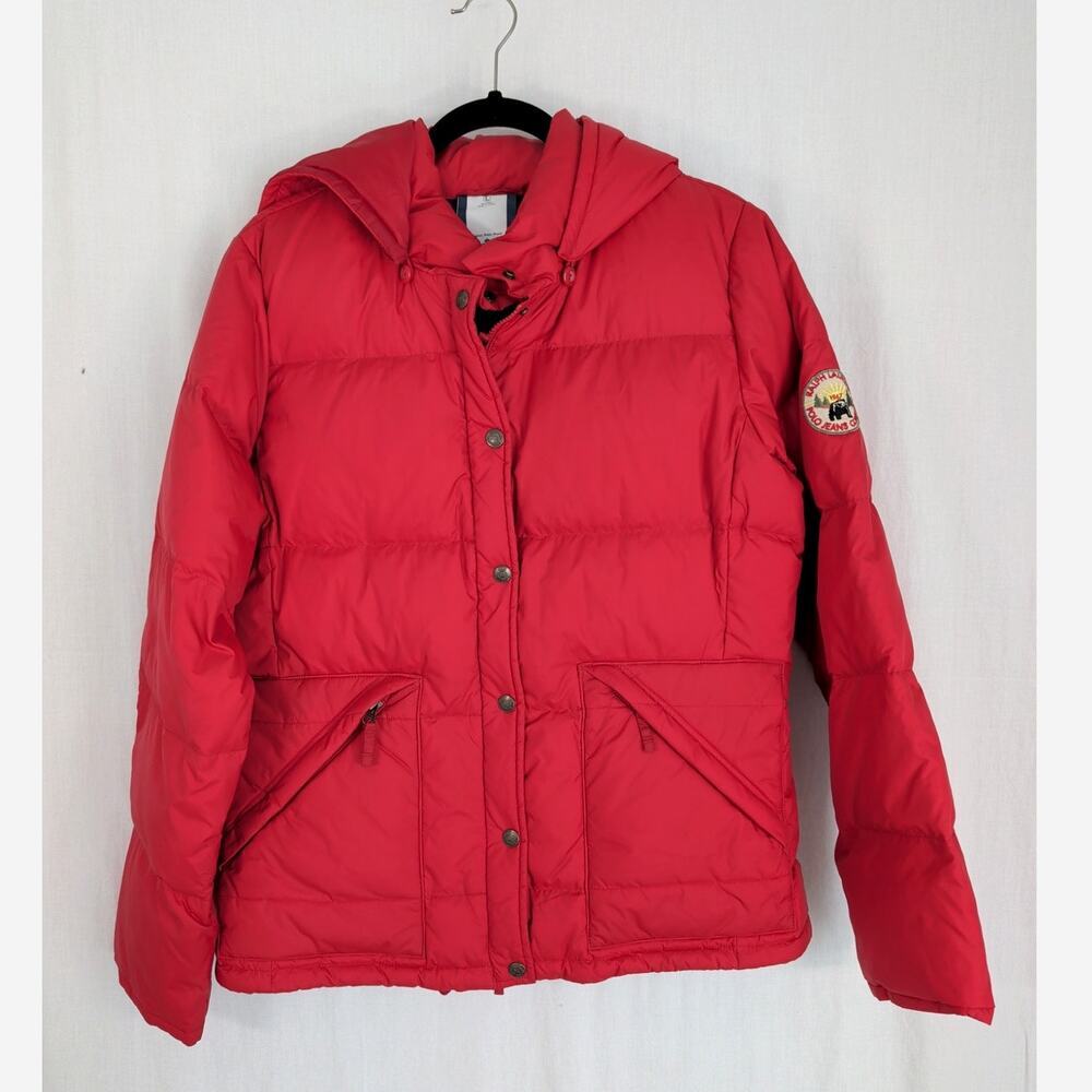 Polo Ralph LaurenRed 90’s Vintage 1967 Bear Patch Goose Down Puffer